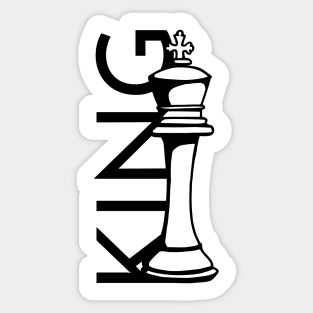 The King - Chess Game Sticker